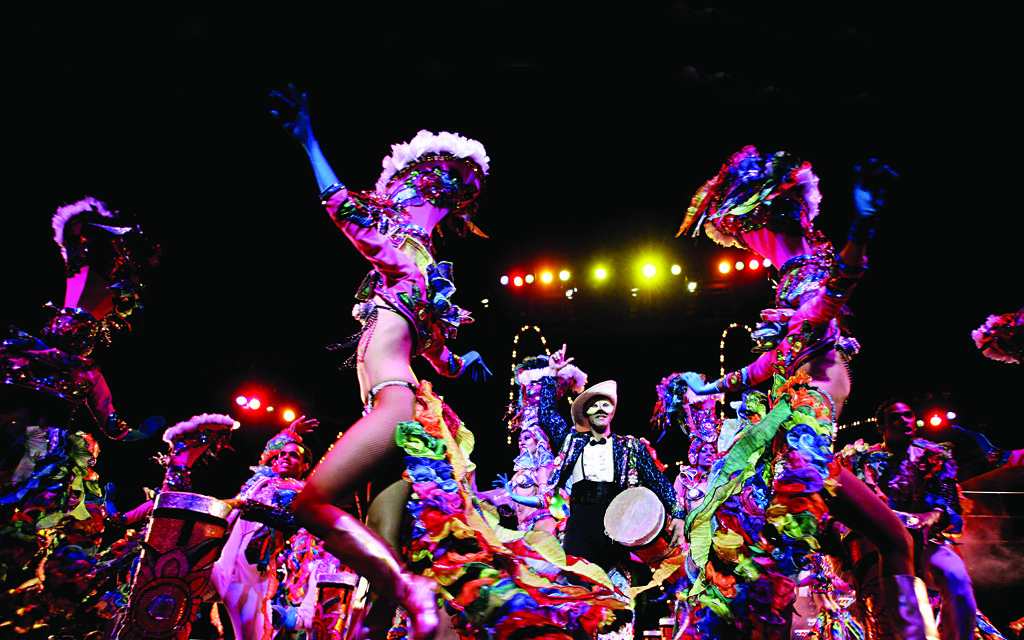 The colourful Tropicana night club stage show features 200 performers