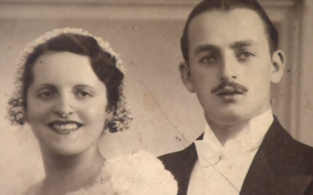 Mr and Mrs Kaye on their wedding day in 1933