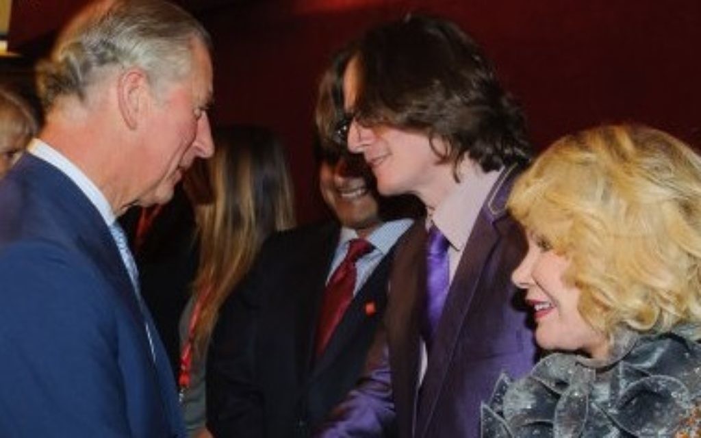 Prince Charles meeting Joan Rivers at the 2012 Prince's Trust Comedy Gala in London.