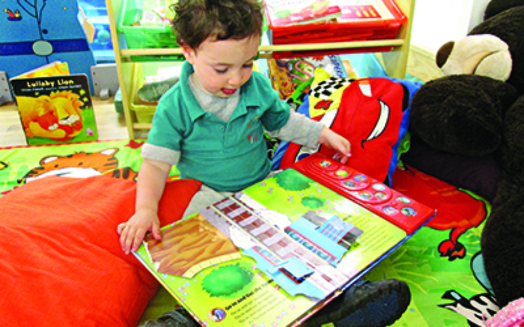 Early reading at Little Bicks Nursery in Borehamwood