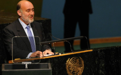 Ron Prosor addressing the United Nations General Assembly