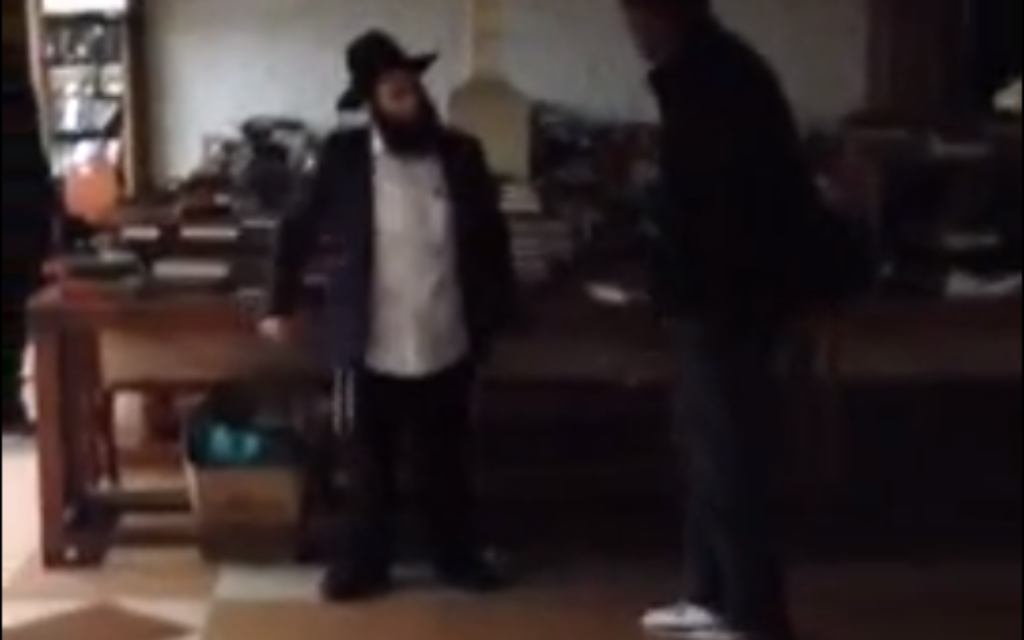 Intruder confronts members at Chabad New York headquarters