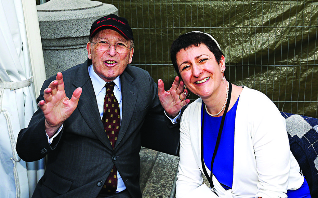 Laura Janner-Klausner with her late father.