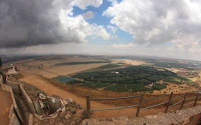 The view over Syria from the Golan Heights