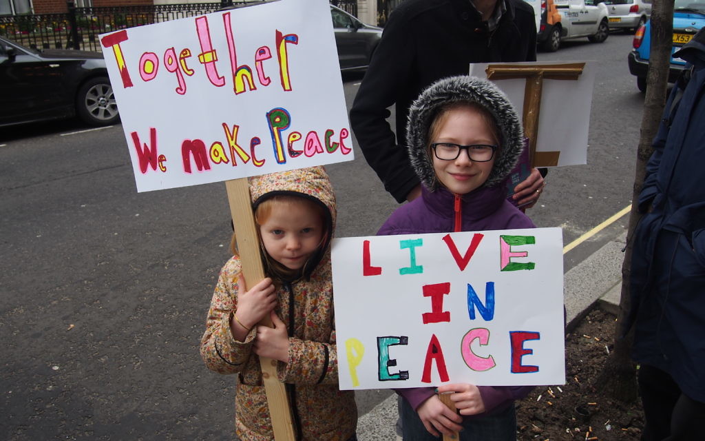 Young Circle of Peace participants in Bergstien. Pic: Richard Verber/WJR