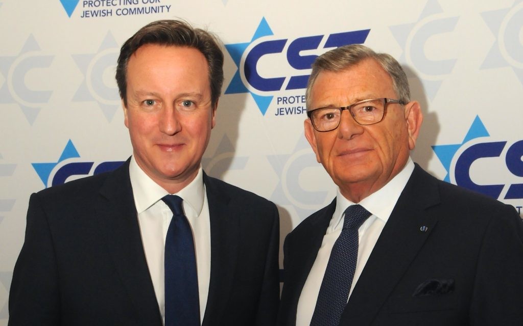 Prime Minister with  Gerald Ronson CBE (CST Chair)