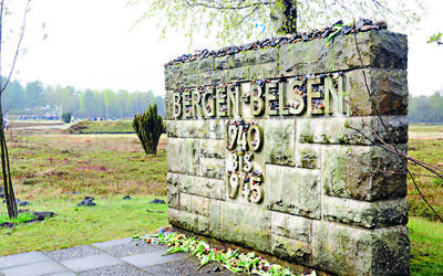 A monument at Bergen Belsen