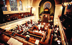 A barmitzvah at Lauderdale Road Synagogue, Maida Vale, London.
Credit: Blake Ezra A barmitzvah at Lauderdale Road Synagogue, Maida Vale, London.
Credit: Blake Ezra