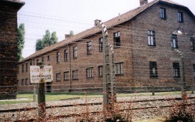 An Auschwitz barrack