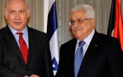 Benjamin Netanyahu with Mahmoud Abbas Benjamin Netanyahu with Mahmoud Abbas