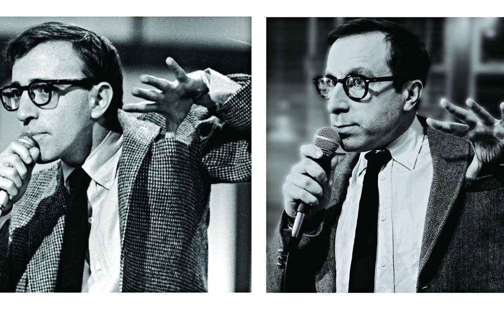 Spot the difference: Simon Schatzberger in character as Woody Allen