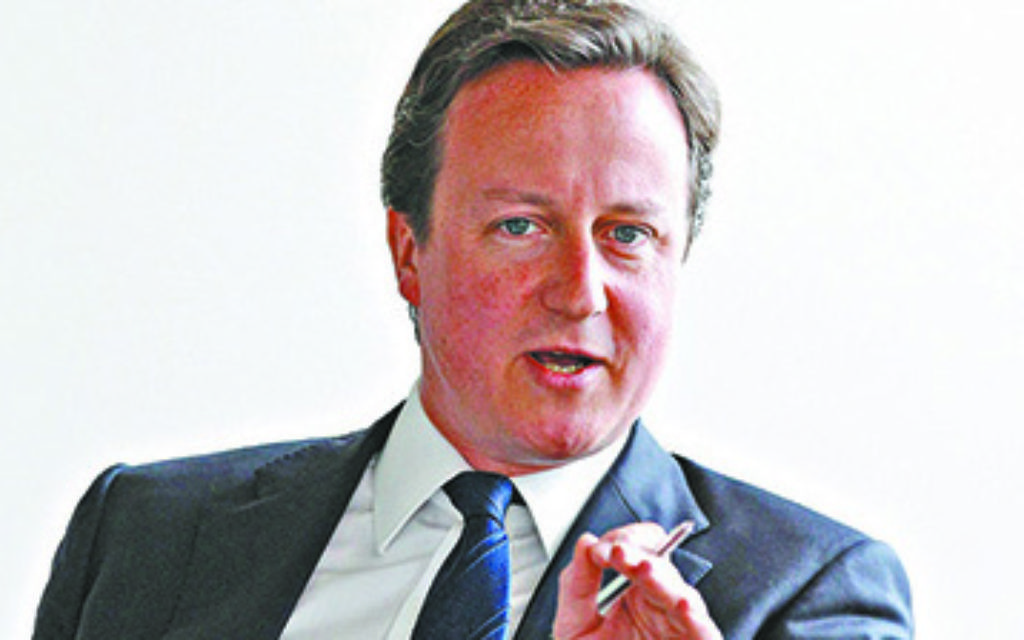 Prime Minister David Cameron before delivering a speech against a proposed change to the UK voting system in London.