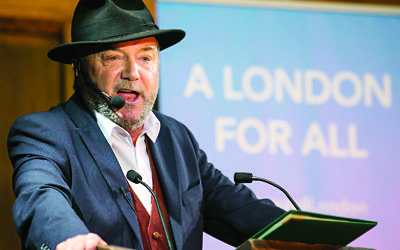 Political veteran George Galloway officially launches his campaign to become the next Mayor of London at a rally at Conway Hall, London.