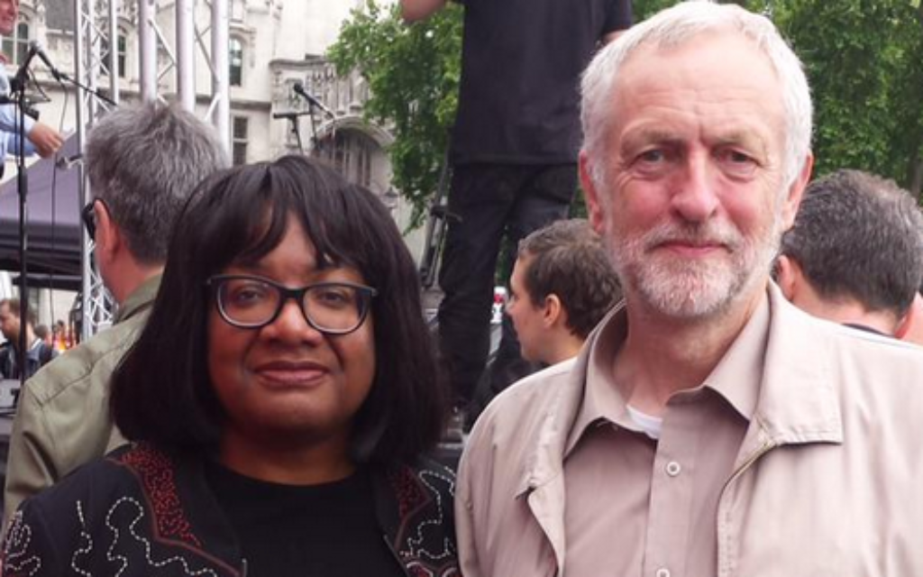 Labour MPs Diane Abott and Jeremy Corbyn