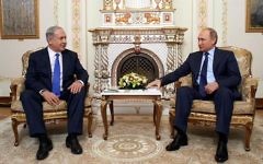 Benjamin Netanyahu and Vladimir Putin during a 2015 meeting Benjamin Netanyahu and Vladimir Putin during a 2015 meeting