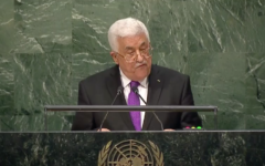 Palestinian president Mahmoud Abbas.