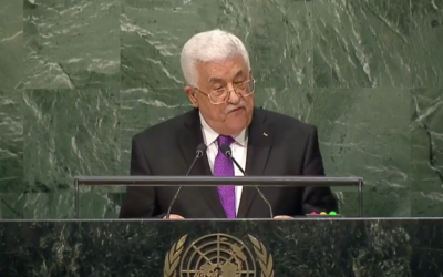 Palestinian president Mahmoud Abbas.