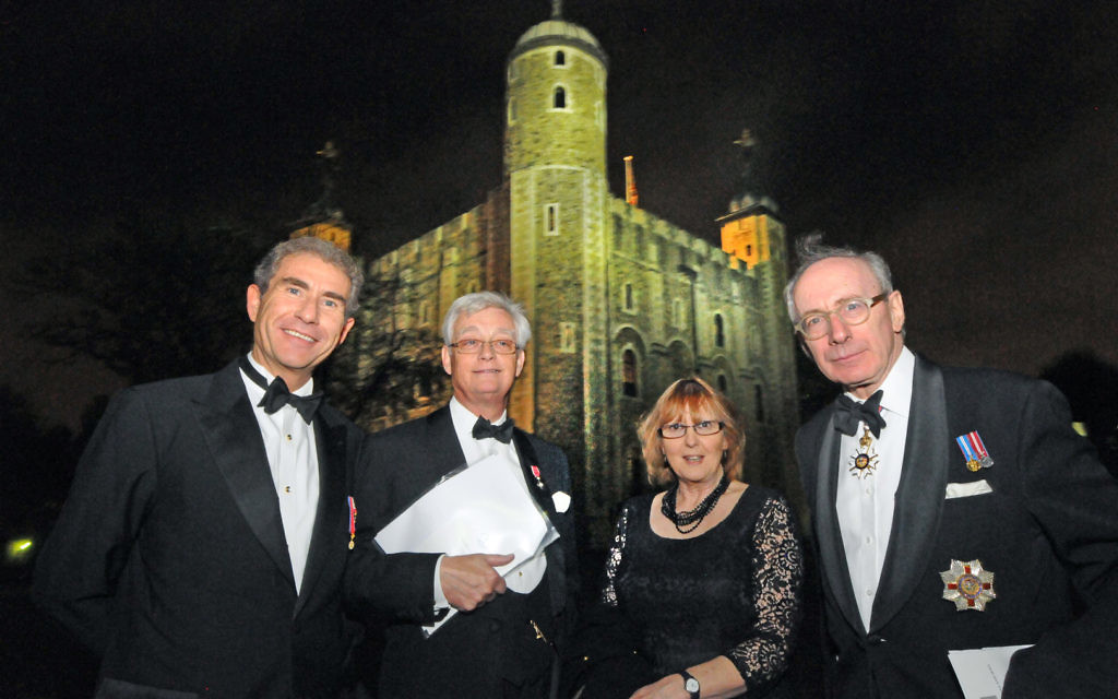 Maurice Ostro, Michael Hockney, Dr Jane Clements, Sir Malcolm Rifkind  ## CCJ Tower Dinner 13232
