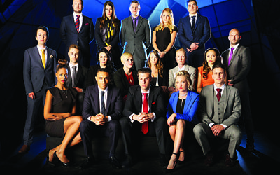The contestants from the 11th series of The Apprentice