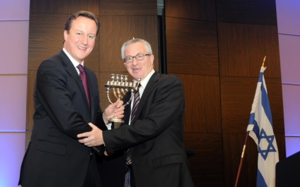 Stuart Polak with PM David Cameron