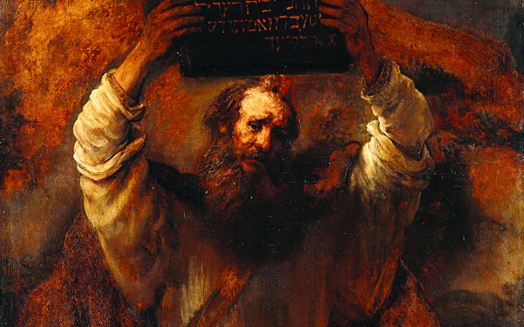 Moses breaking the tablets of law (Wikipedia/