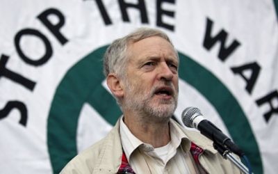 Jeremy Corbyn at a Stop The War demonstration in 2012, before he was leader.