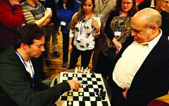 Chess is very popular in Israel - here Natan Sharansky, former Israeli politician and Soviet prisoner of Zion, plays a match Chess is very popular in Israel - here Natan Sharansky, former Israeli politician and Soviet prisoner of Zion, plays a match