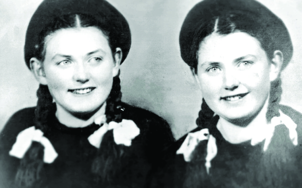 Eva with her twin sister Miriam shortly before the war