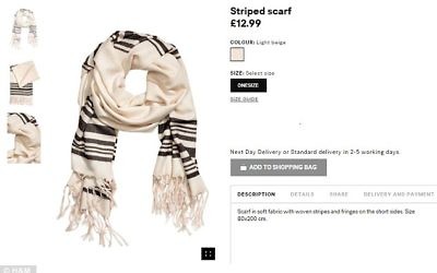 'Striped scarfe' ? I'm sure I've seen this in shul before...