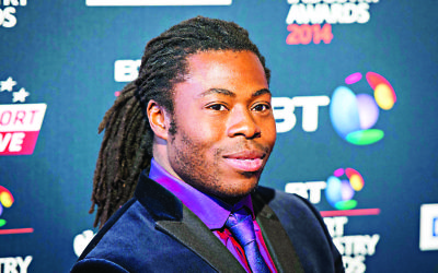 Ade Adepitan MBE arriving at the BT Sport Industry Awards 2014 at Battersea Evolution in London.