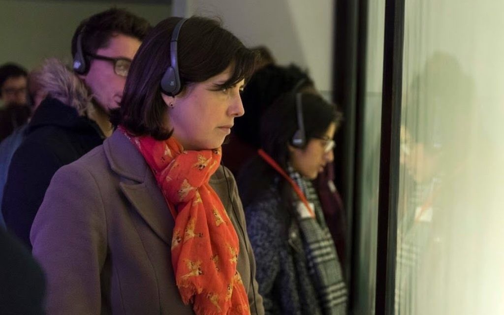 Lucy Powell MP visiting Auschwitz
