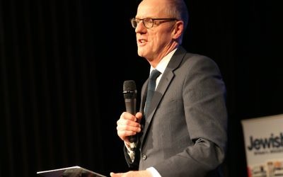 Nick Gibb speaking at the Jewish News' Jewish Schools Awards in 2016