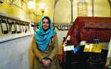 Annika Hernroth- Rothstein in the Abrishami Synagogue in northern Tehran, where she reported for the Jewish News.