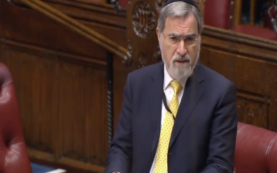 Lord Sacks addresses the house of Lords