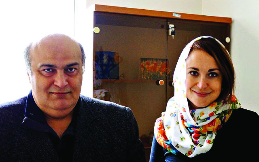 Dr. Moreh Sedegh (left) with Annika Channa Rothstein (right)