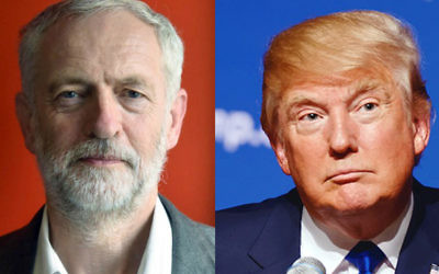 Jeremy Corbyn and Donald Trump are on political poles but have both taken politics by storm