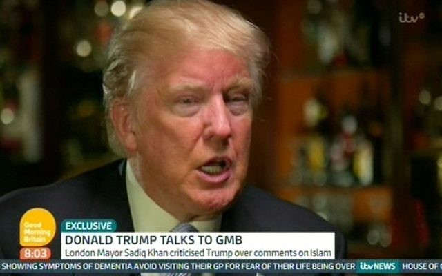 Donald Trump on ITV this morning.
