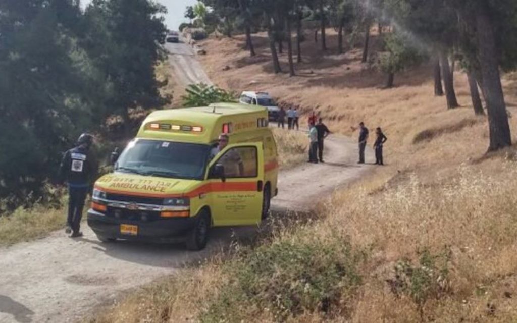 The scene of the Jerusalem attack