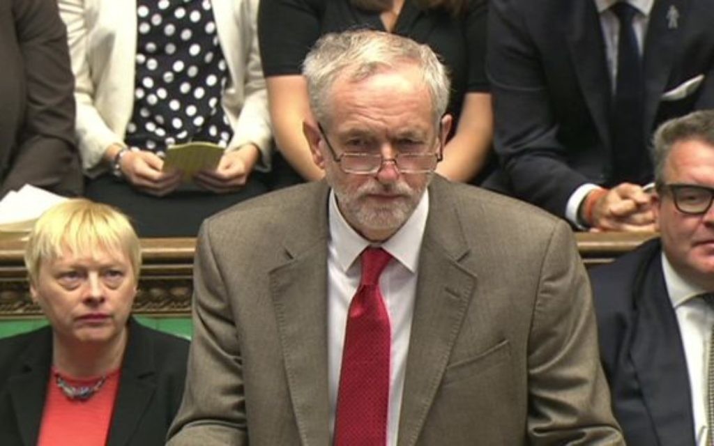 Jeremy Corbyn classed with the Prime Minister over his Hamas 'friends'.