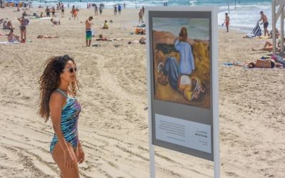 Tel Aviv Museum of Art is allowing some of its most famous works to go on show on the city's famous beach