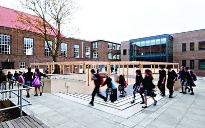 A school courtyard