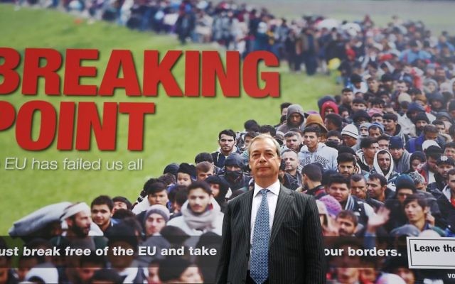 The controversial poster drew huge amount of criticism, for allegedly stirring up fear and hatred