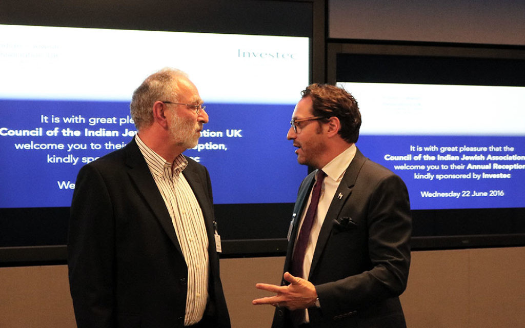Two guests at the launch event