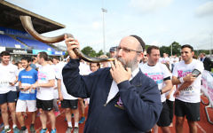 Blowing the shofar! (Marc Morris Photography) Blowing the shofar! (Marc Morris Photography)
