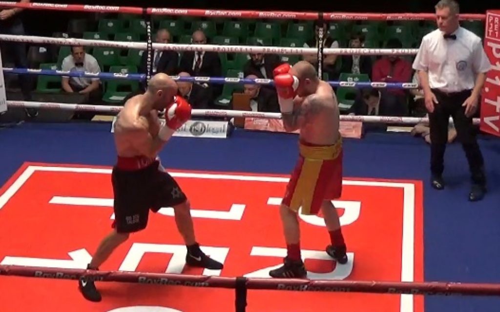 Milch (left) in action during his latest win