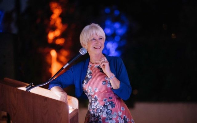 Dame Helen Mirren speaking at the Mix and Play ceremony