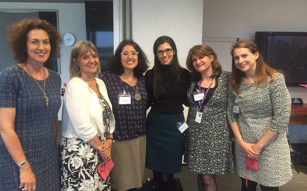 Left to right: Gillian Merron, Laura Marks, Meryl Folb, Rebecca Usden, Claudia Bookey and Leah Warren