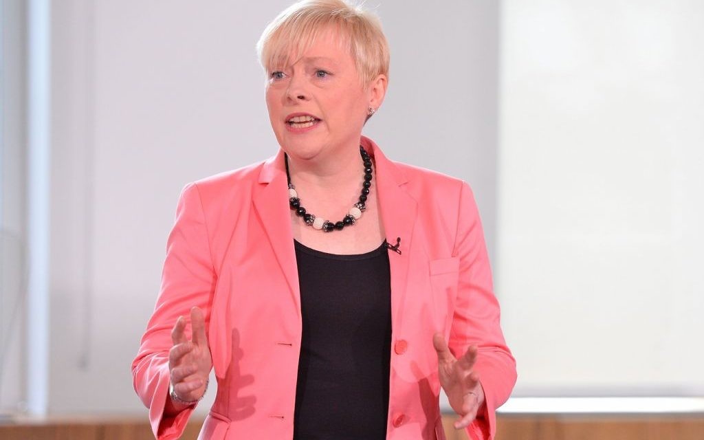 Angela Eagle during the launch of her leadership campaign
