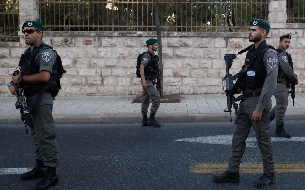 There was very heavy security during this year's event, after the tragic murder at the following year's Jerusalem Pride (Photo credit: JINIPIX)