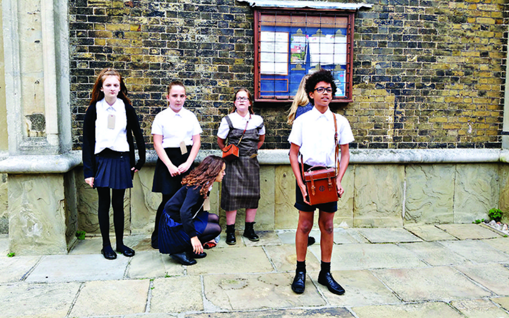 Children from Harwich and Dovercourt High School enact experiences of Kinder